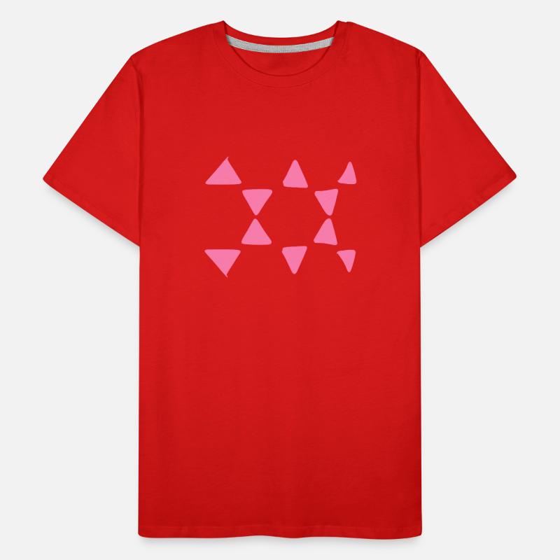 Triangular Pattern Triangular Shapes Men's Premium Organic T-Shirt