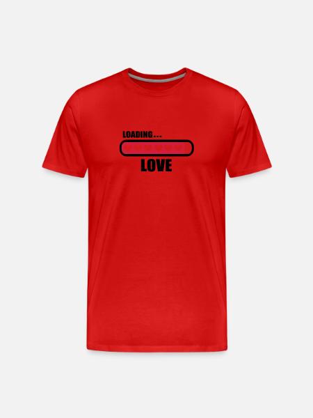 Amour loading - T-shirt bio Premium Homme - rouge