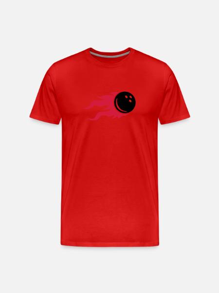 Bowling - Men's Premium Organic T-Shirt - red