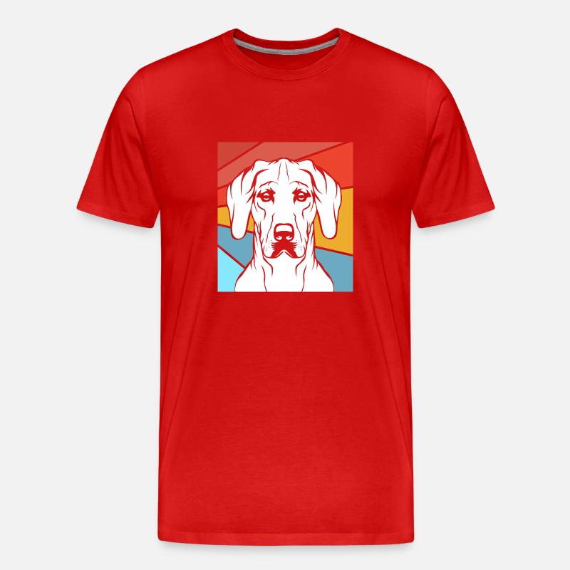Rhodesian Ridgeback - Männer Premium Bio T-Shirt - Rot