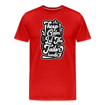 Couturière Profession Costume Vêtements - T-shirt bio Premium Homme - rouge - Devant - Damien (186cm)