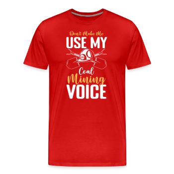 Coal Men Miners Treasures - T-shirt bio Premium Homme - rouge - Devant - Damien (186cm)