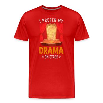 Schauspieler Regie Musical Kulisse - Männer Premium Bio T-Shirt - Rot - Vorne - Damien (186cm)