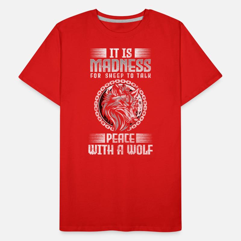 Wolf Pack Strength Wilderness Men's Premium Organic T-Shirt