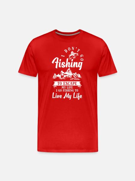 Pêche Pêche Mer - T-shirt bio Premium Homme - rouge