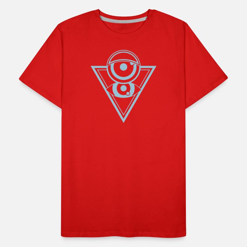 Pyramid eye - abstract geometry Men's Premium Organic T-Shirt