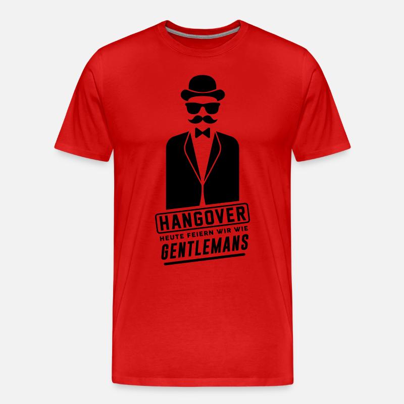 Hangover Junggesellenabschied - Männer Premium Bio T-Shirt - Rot