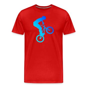 Vélo Cyclisme BMX Garçons BMX Vélo BMX BMX - T-shirt bio Premium Homme - rouge - Devant - Damien (186cm)