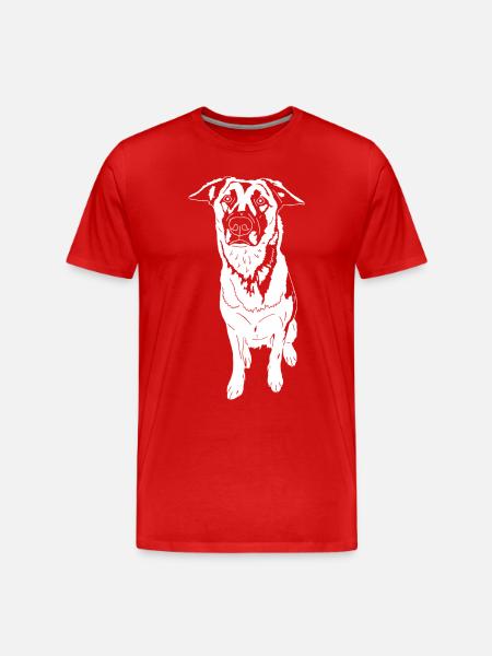 Malinois - Männer Premium Bio T-Shirt - Rot