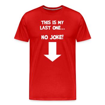 Schwangerschaft Statement Schwanger Babybauch Mama - Männer Premium Bio T-Shirt - Rot - Vorne - Damien (186cm)