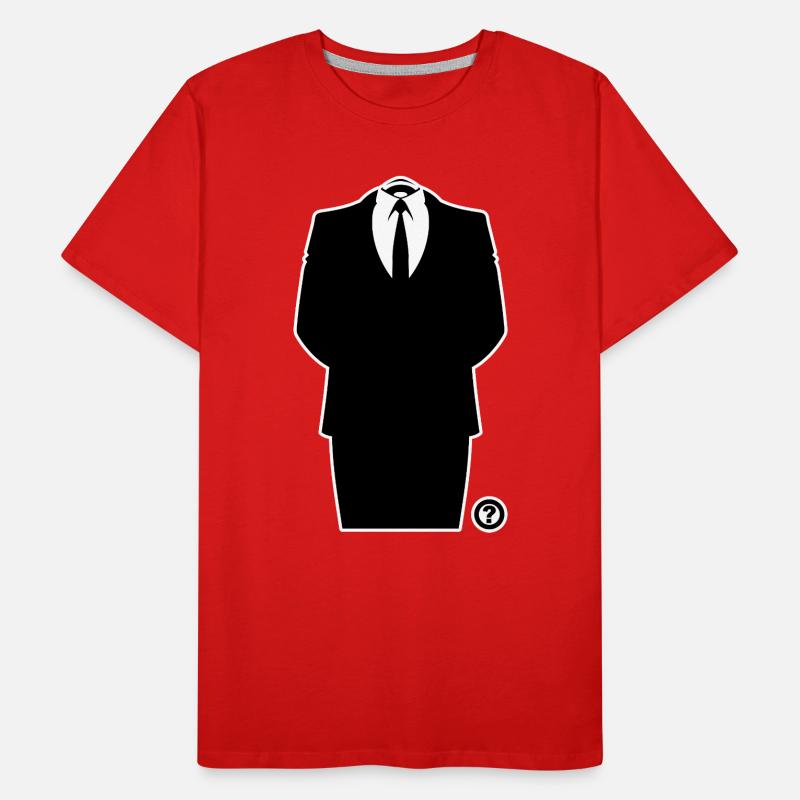 Anon Suit – Anonymous Hacker Collective Statement Men's Premium Organic T-Shirt