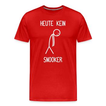Pas de snooker aujourd’hui Joueur de snooker drôle de snooker - T-shirt bio Premium Homme - rouge - Devant - Damien (186cm)
