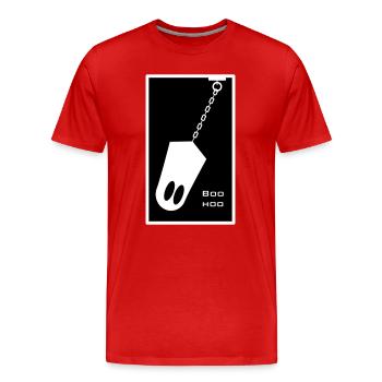 Ghost in chain - Men's Premium Organic T-Shirt - red - Front - Damien (186cm)
