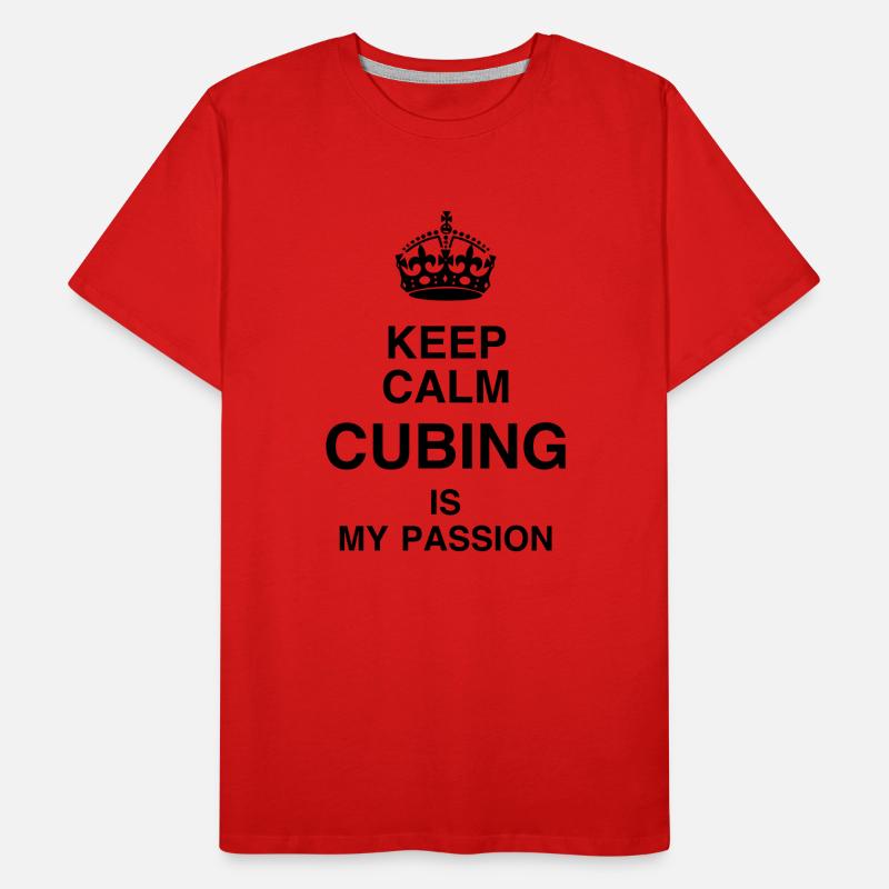 Cubing / Cube / Cuber / Speedcubing / Geek Men's Premium Organic T-Shirt