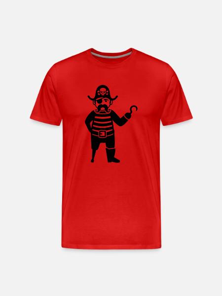 Pirate - Men's Premium Organic T-Shirt - red