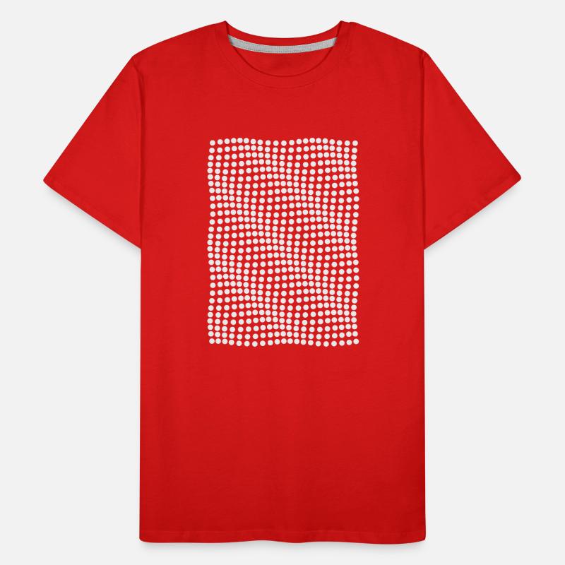 Optical illusion waves effect Men's Premium Organic T-Shirt