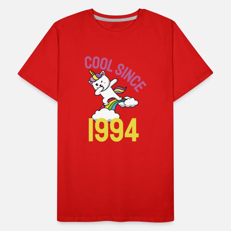 Cool since 1994 Dabbing cat 28th birthday Men's Premium Organic T-Shirt