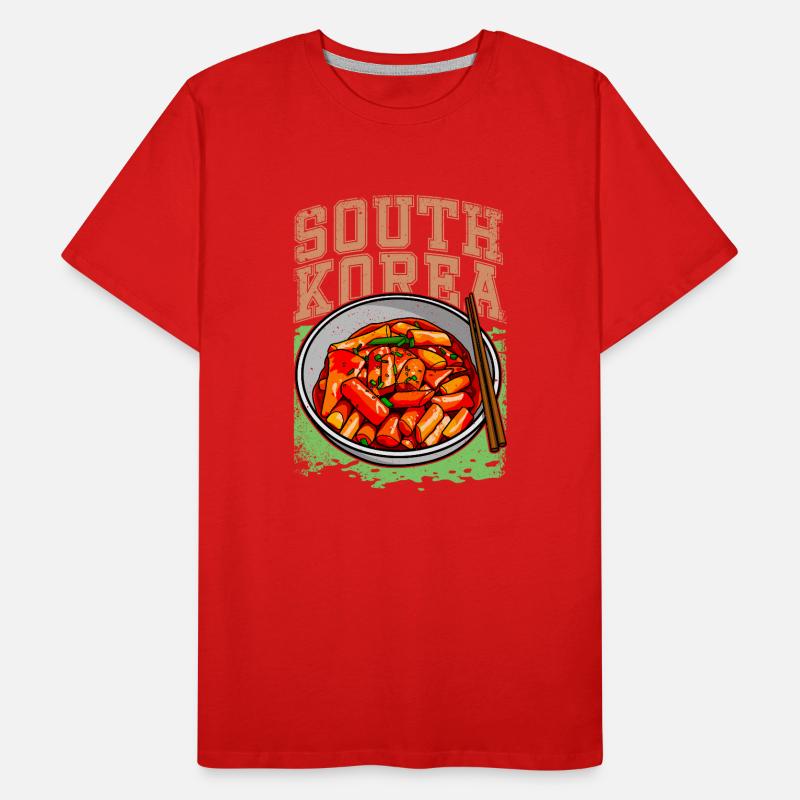 Corée Cuisine coréenne Bibimbap Riz T-shirt bio Premium Homme