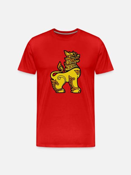 Chinthe Myanmar Myanmar - Men's Premium Organic T-Shirt - red