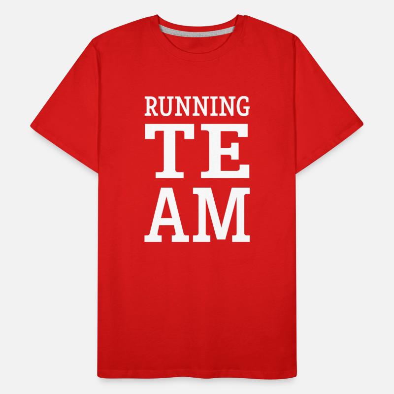 Équipe de course à pied T-shirt bio Premium Homme