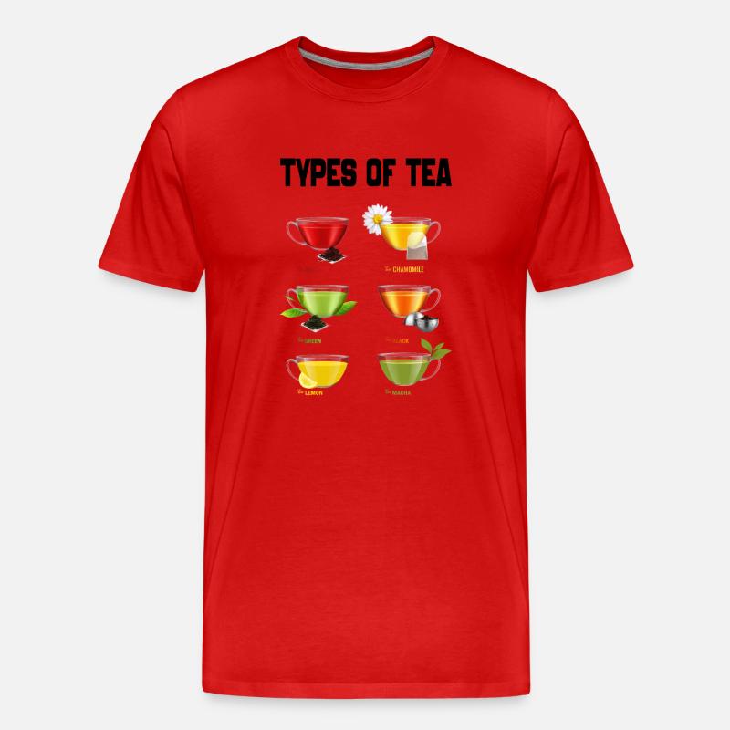 TEE-SORTEN - Männer Premium Bio T-Shirt - Rot