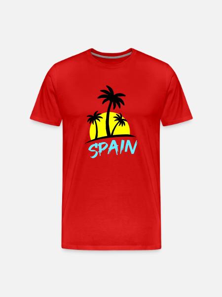 spain - Männer Premium Bio T-Shirt - Rot