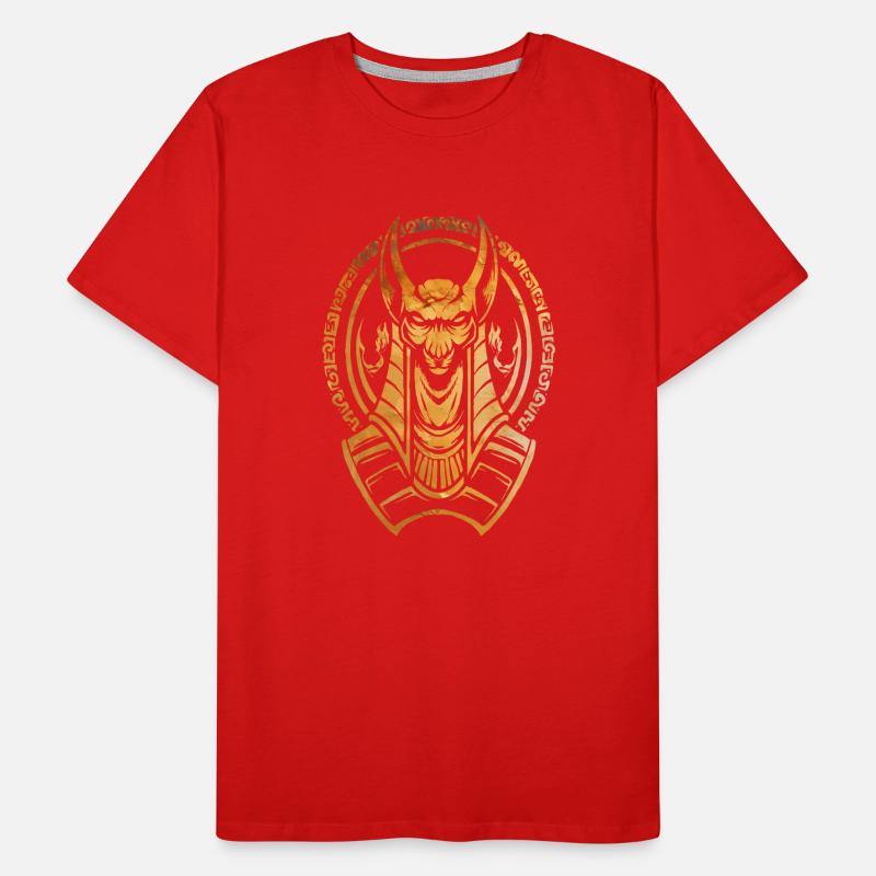 Hiéroglyphe égyptien drapeau du Nil pyramide du pharaon Le Caire T-shirt bio Premium Homme