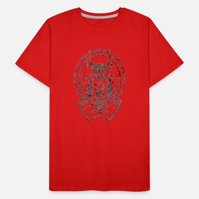 Hiéroglyphe égyptien drapeau du Nil pyramide du pharaon Le Caire T-shirt bio Premium Homme