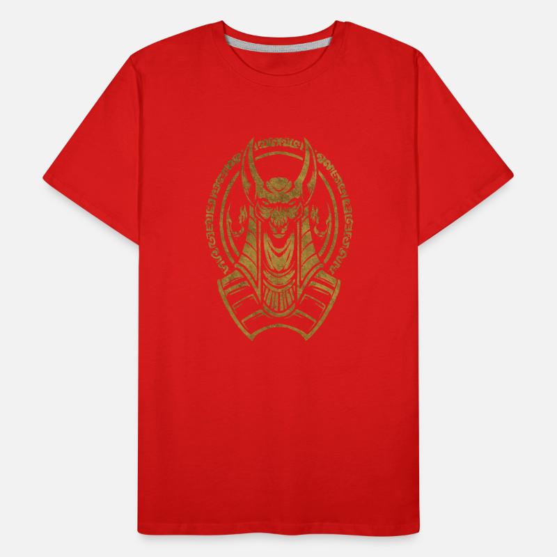 Hiéroglyphe égyptien drapeau du Nil pyramide du pharaon Le Caire T-shirt bio Premium Homme