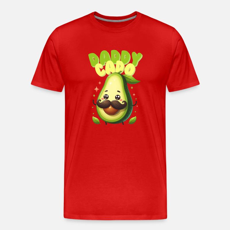 DaddyCado - Männer Premium Bio T-Shirt - Rot