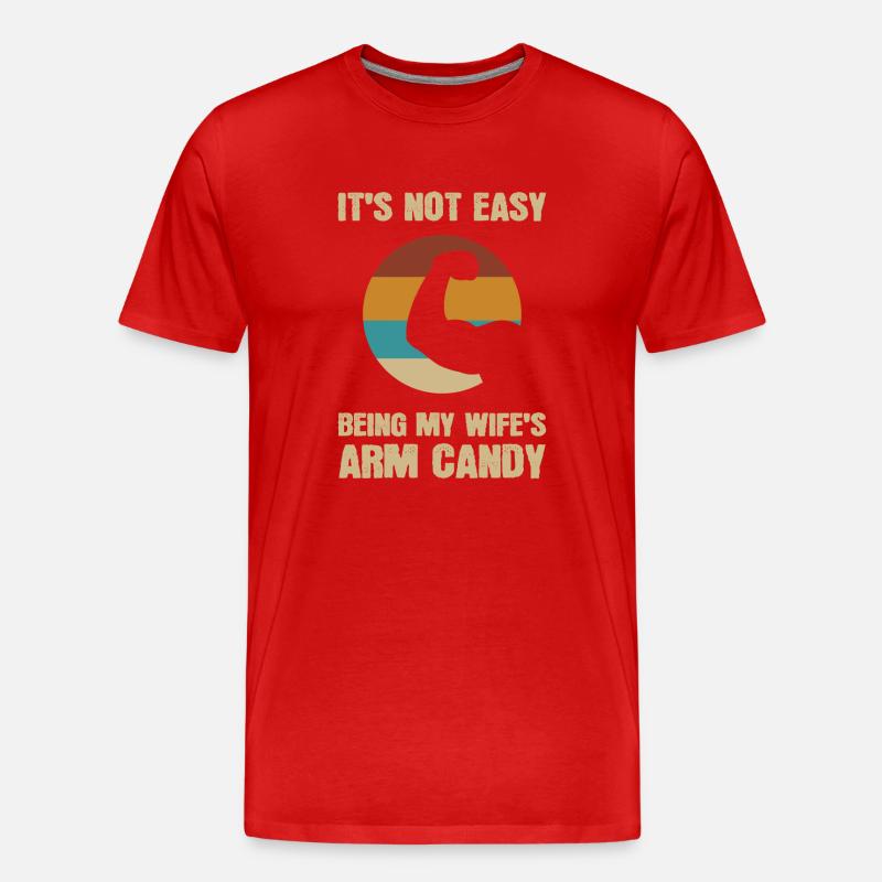 Arm Candy Ehemann - Männer Premium Bio T-Shirt - Rot