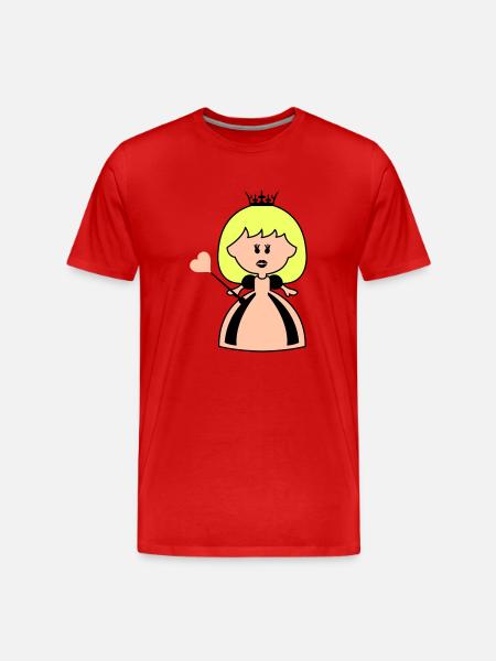 princesse amour - T-shirt bio Premium Homme - rouge