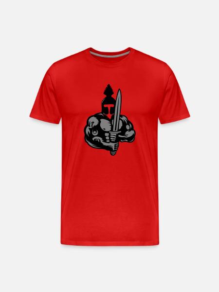 Spartan warrior - Men's Premium Organic T-Shirt - red