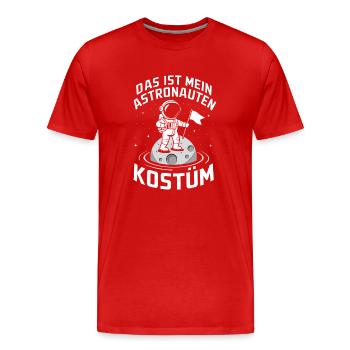C’est mon costume d’astronaute - T-shirt bio Premium Homme - rouge - Devant - Damien (186cm)