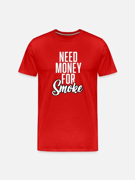 Brug for penge til røg - Herre Premium T-shirt økologisk - rød