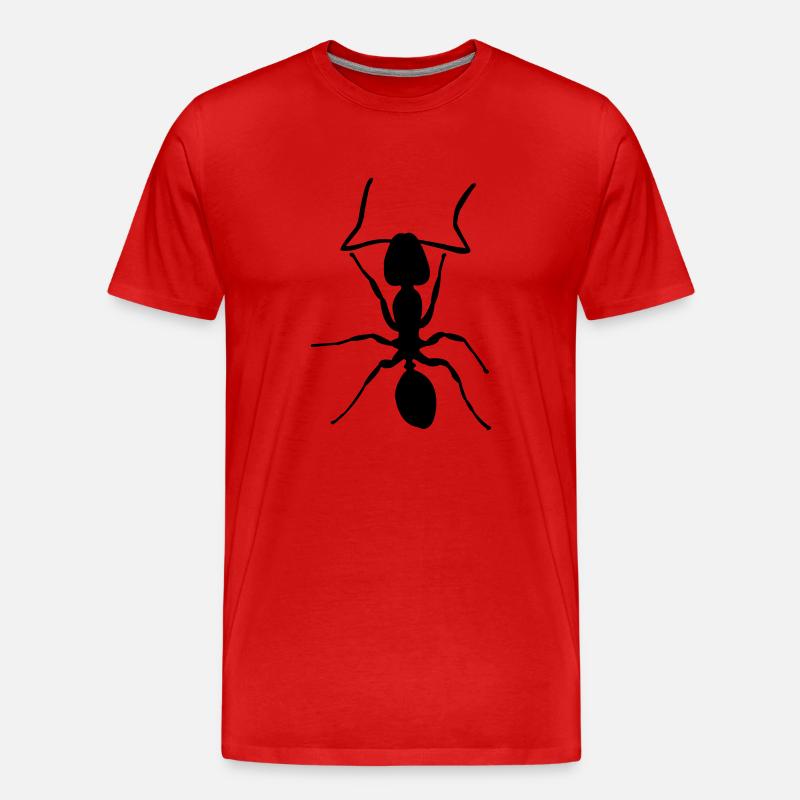 ant - Männer Premium Bio T-Shirt - Rot