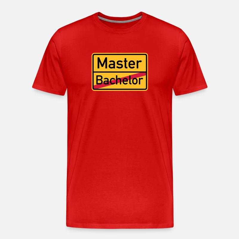 Master - Männer Premium Bio T-Shirt - Rot