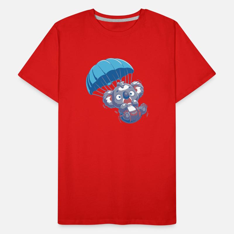 Verängstigter Koala Männer Premium Bio T-Shirt