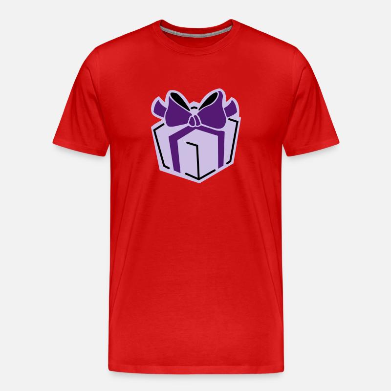 Geschenk 3 - Männer Premium Bio T-Shirt - Rot