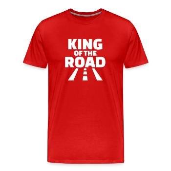 Trucker - T-shirt bio Premium Homme - rouge - Devant - Damien (186cm)