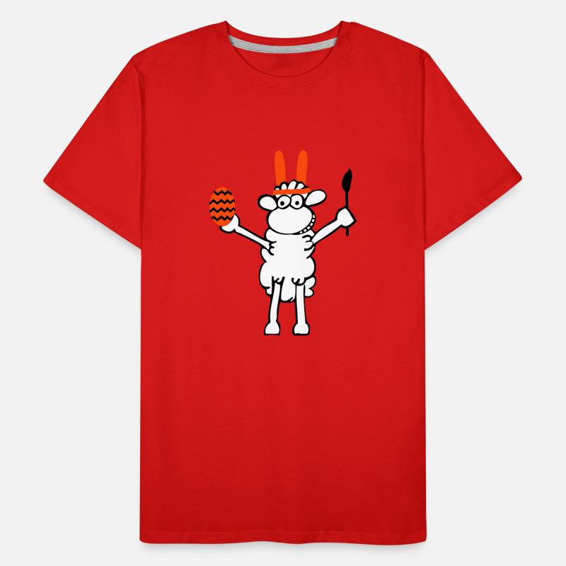 moutons de Pâques T-shirt bio Premium Homme