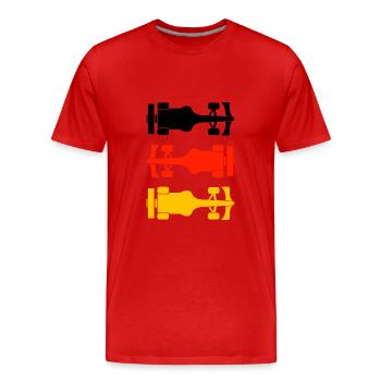 Formula Deutschland Formel Racing - T-shirt bio Premium Homme - rouge - Devant - Damien (186cm)