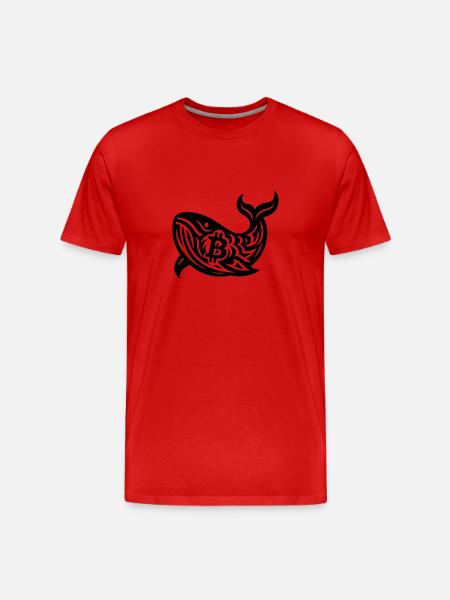 BTC Whale - T-shirt bio Premium Homme - rouge