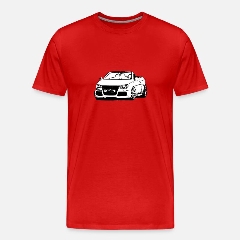 Cabrio - Männer Premium Bio T-Shirt - Rot