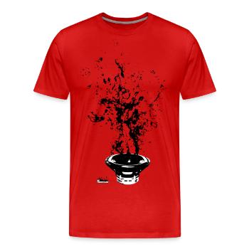 Splashboxen - Männer Premium Bio T-Shirt - Rot - Vorne - Damien (186cm)