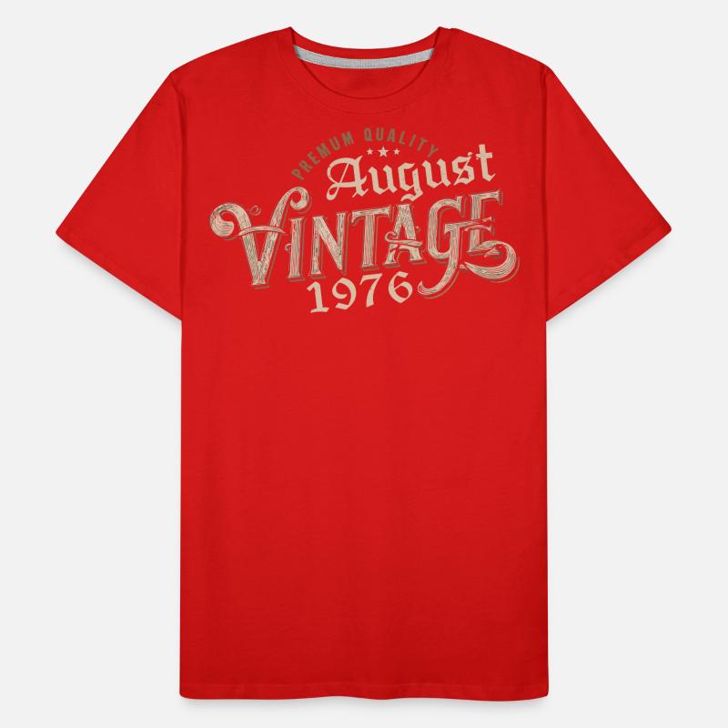 Geschenk August 1976 Geburtstag August 1976 August Männer Premium Bio T-Shirt