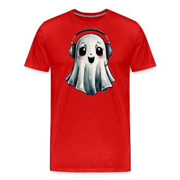 Cute Vampire Ghost - Men's Premium Organic T-Shirt - red - Front - Damien (186cm)