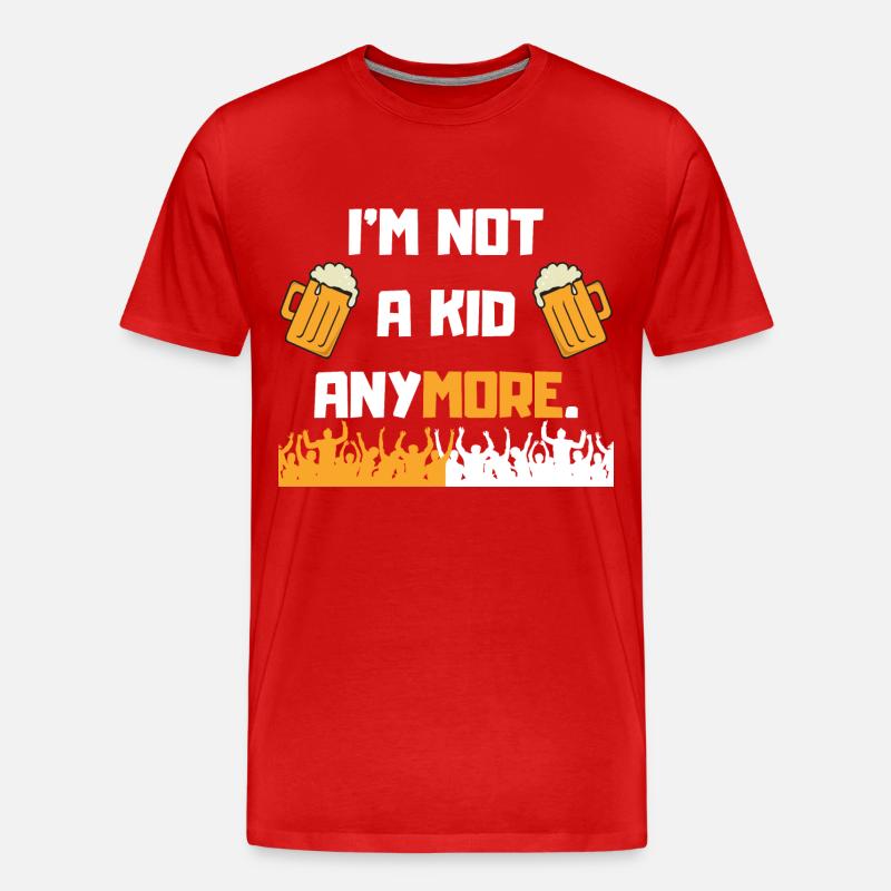 Volljährigkeit - Männer Premium Bio T-Shirt - Rot