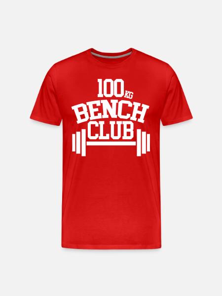 100 KG BENCH CLUB - Men's Premium Organic T-Shirt - red