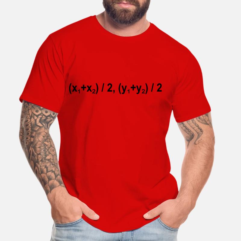 Midpoint Formula Math Mathematical Physics Men's Premium Organic T-Shirt